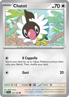 Chatot 132/162 Common card from Temporal Forces