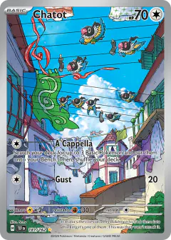 Chatot 181/162 Illustration Rare card from Temporal Forces