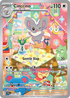 Cinccino 183/162 Illustration Rare card from Temporal Forces
