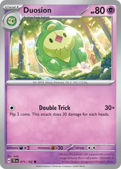 Duosion 071/162 Common card from Temporal Forces