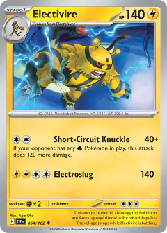 Electivire 054/162 Uncommon card from Temporal Forces