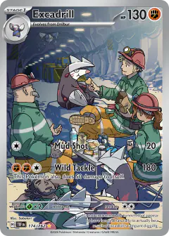 Excadrill 174/162 Illustration Rare card from Temporal Forces