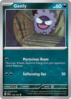 Gastly 102/162 Common card from Temporal Forces