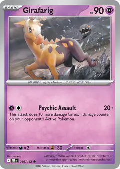 Girafarig 066/162 Common card from Temporal Forces