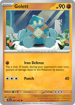 Golett 087/162 Common card from Temporal Forces