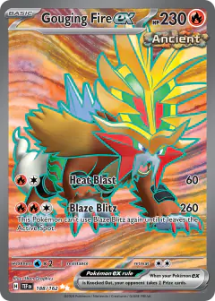 Gouging Fire ex 188/162 Ultra Rare card from Temporal Forces