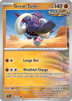 Great Tusk 096/162 Uncommon card from Temporal Forces