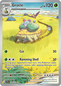 Grotle 164/162 Illustration Rare card from Temporal Forces