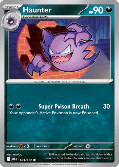 Haunter 103/162 Common card from Temporal Forces