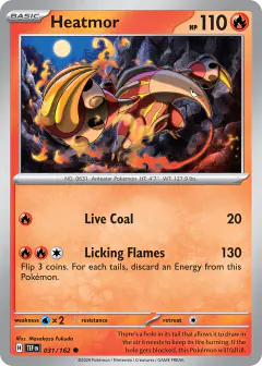 Heatmor 031/162 Common card from Temporal Forces