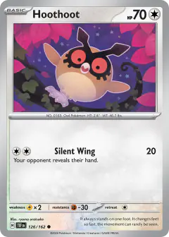 Hoothoot 126/162 Common card from Temporal Forces