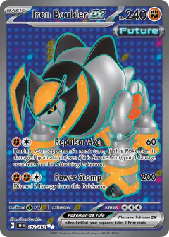 Iron Boulder ex 192/162 Ultra Rare card from Temporal Forces