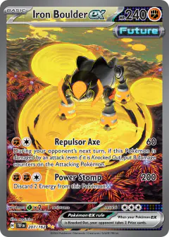 Iron Boulder ex 207/162 Special Illustration Rare card from Temporal Forces