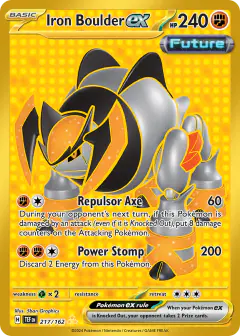 Iron Boulder ex 217/162 Hyper Rare card from Temporal Forces