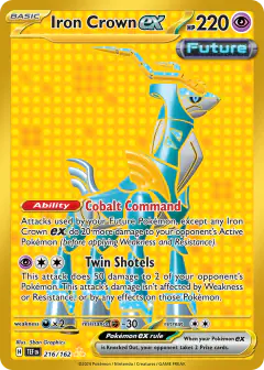 Iron Crown ex 216/162 Hyper Rare card from Temporal Forces