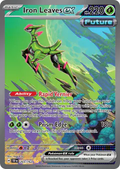 Iron Leaves ex 203/162 Special Illustration Rare card from Temporal Forces