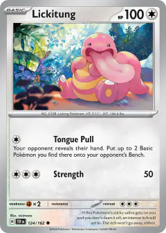 Lickitung 124/162 Common card from Temporal Forces