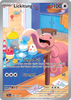 Lickitung 180/162 Illustration Rare card from Temporal Forces