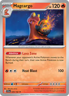 Magcargo 029/162 Rare card from Temporal Forces