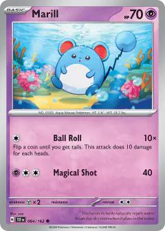 Marill 064/162 Common card from Temporal Forces