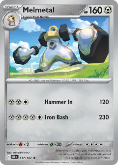 Melmetal 117/162 Rare card from Temporal Forces