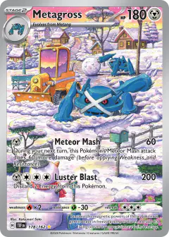 Metagross 178/162 Illustration Rare card from Temporal Forces