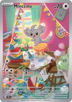 Minccino 182/162 Illustration Rare card from Temporal Forces