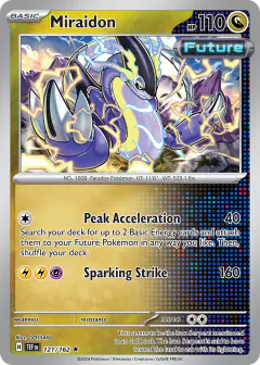 Miraidon 121/162 Rare card from Temporal Forces