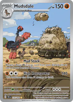 Mudsdale 175/162 Illustration Rare card from Temporal Forces
