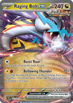 Raging Bolt ex 123/162 Double Rare card from Temporal Forces