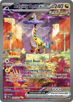 Raging Bolt ex 208/162 Special Illustration Rare card from Temporal Forces