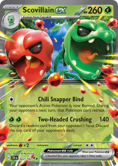 Scovillain ex 022/162 Double Rare card from Temporal Forces