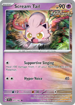 Scream Tail 077/162 Uncommon card from Temporal Forces