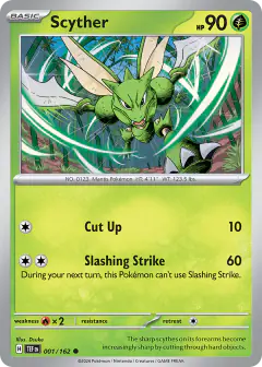 Scyther 001/162 Common card from Temporal Forces