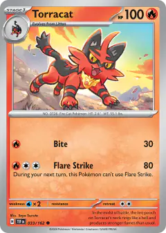 Torracat 033/162 Common card from Temporal Forces