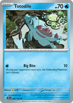 Totodile 039/162 Common card from Temporal Forces