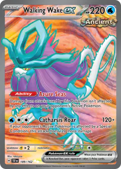 Walking Wake ex 189/162 Ultra Rare card from Temporal Forces