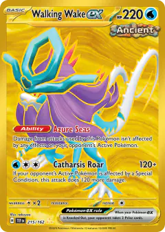 Walking Wake ex 215/162 Hyper Rare card from Temporal Forces
