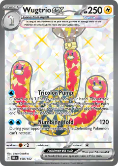Wugtrio ex 190/162 Ultra Rare card from Temporal Forces