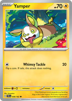 Yamper 058/162 Common card from Temporal Forces