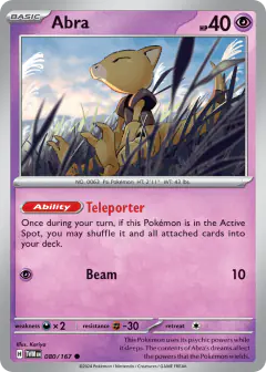 Abra 080/167 Common card from Twilight Masquerade