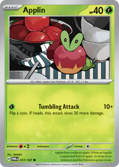 Applin 017/167 Common card from Twilight Masquerade