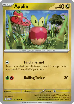 Applin 126/167 Common card from Twilight Masquerade