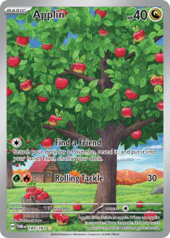 Applin 185/167 Illustration Rare card from Twilight Masquerade