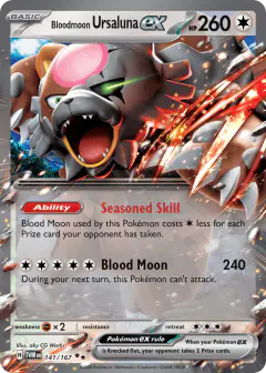 Bloodmoon Ursaluna ex 141/167 Double Rare card from Twilight Masquerade