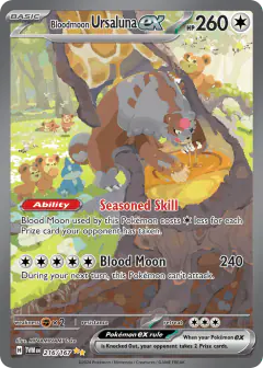 Bloodmoon Ursaluna ex 216/167 Special Illustration Rare card from Twilight Masquerade
