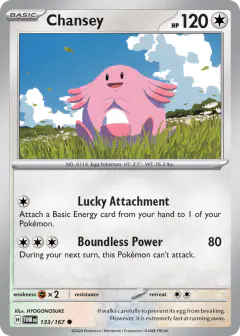 Chansey 133/167 Common card from Twilight Masquerade