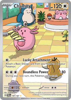 Chansey 187/167 Illustration Rare card from Twilight Masquerade