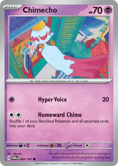 Chimecho 085/167 Common card from Twilight Masquerade