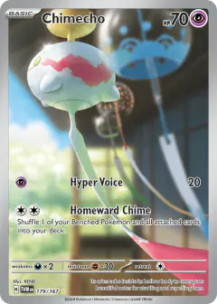 Chimecho 179/167 Illustration Rare card from Twilight Masquerade